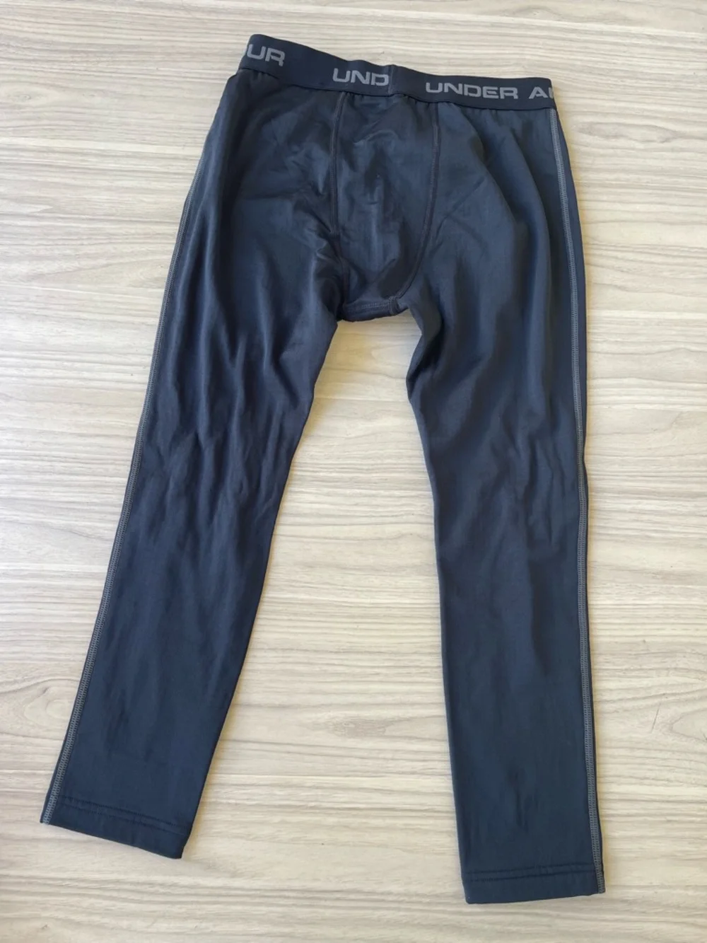 Under Armour Kids Black ColdGear Base Leggings unisex